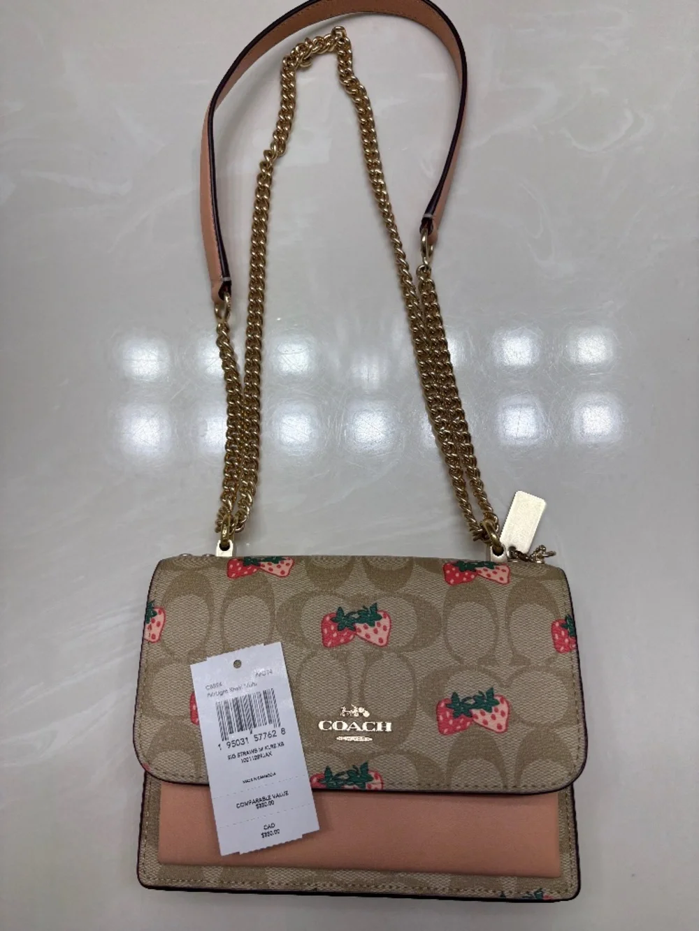 Coach Klare Crossbody Bag - Strawberry Print